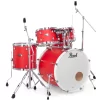 PEARL DMP905/C899 Decade Maple Matte Racing Red 5 Parça (20B/10T/12T/14F/14S) Aksamlı Akustik Davul Seti
