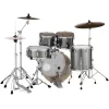 PEARL EXX705NBR/C21 Export EXX Smokey Chrome 5 Parça (20B/10T/12T/14F/14S) Aksamlı ve Zilli Akustik Davul Seti