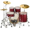 PEARL EXX705NBR/C704 - Export Black Cherry Glitter 5 Parça (20B/10T/12T/14F/14S) Aksamlı& Zilli Akustik Davul Seti
