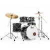 PEARL EXX705NBR/C778 Export EXX Graphite Silver Twist 5 Parça (20B/10T/12T/14F/14S) HWP-834 Aksam Setli ve Sabian SBR Zil Setli Akustik Davul Seti
