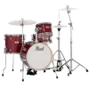 PEARL MT564/C-D747 Midtown Matte Red 4 Parça (16B/10T/13F/13S) Aksamlı Akustik Davul Seti