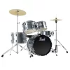 PEARL RS505C/C706 - Roadshow Charcoal Metallic 5 Parça (20B/10T/12T/14F/14S) Aksamlı &amp; Zilli Akustik Davul Seti