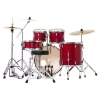PEARL RS525SBC/C747 Roadshow Matte Red 5 Parça (22B/10T/12T/16F/14S) Aksamlı ve Zilli Akustik Davul Seti