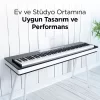 PIANOVA E818 Siyah - Beyaz Dijital Piyano