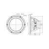 SB Acoustics SATORI MW19TX-8 Textreme Midwoofer