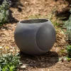 Victrola Zen – Kablosuz Dış Mekan Bluetooth Güneş Enerjili Hoparlör – IP65 Hava Koşullarına Dayanıklı, Güneş Enerjisiyle Şarj, Auracast Kullanarak Çoklu Hoparlör Bağlantısı (Tekli, Taş Rengi)