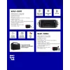 Westa WAP-500T 6 Taşınabilir Ses Sistemi | 50W Headset Mikrofonlu, Bluetooth, USB