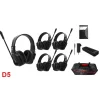 Wicom E-D5 5-Kişi için Dual Kulaklıklı Çift Yönlü Kablosuz intercom iletişim Sistemi, 400 mt mesafe, 1 Master + 4 Headset