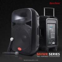 Baretone MAX15 15 Taşınabilir Ses Sistemi | 260W Çift El Kablosuz Mikrofonlu | USB, Bluetooth