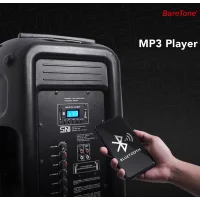 Baretone MAX15 15 Taşınabilir Ses Sistemi | 260W Çift El Kablosuz Mikrofonlu | USB, Bluetooth