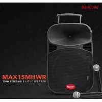 Baretone MAX15 15 Taşınabilir Ses Sistemi | 260W Çift El Kablosuz Mikrofonlu | USB, Bluetooth