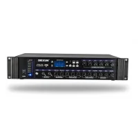 DEXUN D400 Mixer-Amplifier 250W/100V 6-volüm kontrol, USB/BT