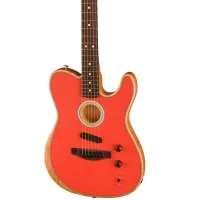 Fender Limited Edition Acoustasonic Player Telecaster Gülağacı Klavye Fiesta Red Elektro Akustik Gitar