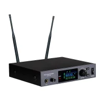 K.Meister UW-401H Yaka + Headset Tek Kanal Kablosuz Mikrofon Seti, Gerçek Diversity, 300-metre Mesafe