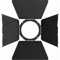 Prolights ECLFRESNEL TUBK LED FRESNEL SPOT, 230W 3200K LED, 17-66°, Barndoor incl. Siyah