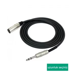 Denox Hazır Enstrüman Kablosu, XLR Erkek to 6.3 mm Jak