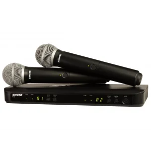 SHURE BLX288E/PG58 Çift El Kablosuz Mikrofon Seti