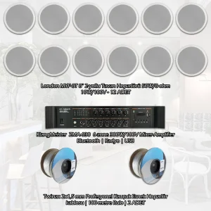 London Kafe-Mağaza için Hazır Ses Sistemi Paketi 350m2