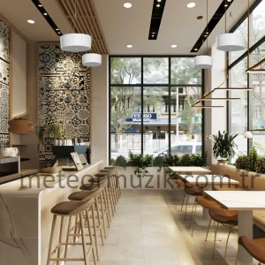 Audast C-4608 Cafe Ses Sistemi, 8 adet Sarkıt Tavan Hoparlörü, Cepten Kontrol