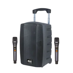 Wöller Mobil Hoparlör W-1030A, Çift El Mikrofonlu, Şarjlı, 2+3 Kanal