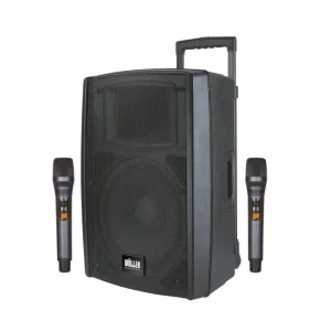 Wöller W-1230 DSP 12 Taşınabilir Ses Sistemi | 400W Hoparlör | Çift El Kablosuz Mikrofonlu | USB, Bluetooth