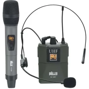 Wöller W-12EY EL+YAKA Mobil Kablosuz Mikrofon Seti 6.3 mm. alıcı