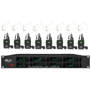 Wöller W-8002 8 Mikrofonlu Kablosuz Mikrofon Seti