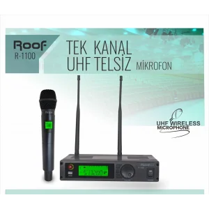 ROOF R-1100 EL tipi Kablosuz Mikrofon Seti, Güncel 5G uyumlu, PRO MODEL