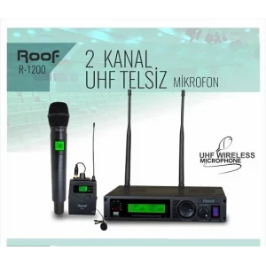 ROOF R-1200 El+Yaka Kablosuz Mikrofon Seti