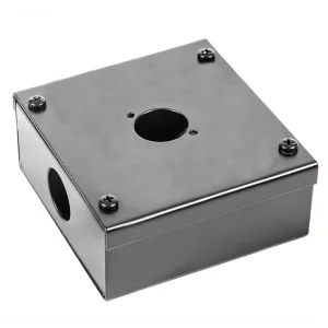 Caymon BKT2081 Sıva Üstü Mikrofon Prizi, Komple Metal, Elektrostatik Boyalı, 80x80 mm