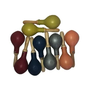 Mitello PM-39 Tahta Saplı Plastik Marakas (çift)