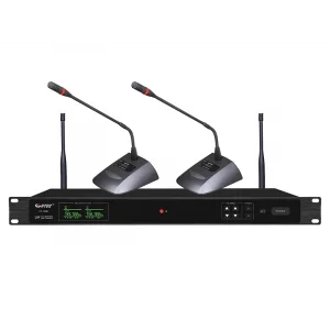 HTDZ HT-280U Çift Kürsü Mikrofonlu Kablosuz Set, Seminer Konferans etkinlikleri için