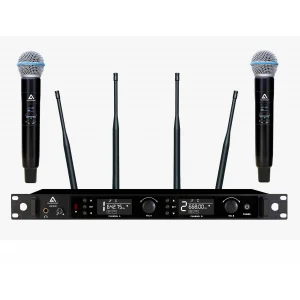 K.Meister UW-502EE UHF Uzun Menzilli Telsiz Mikrofon- Çift El