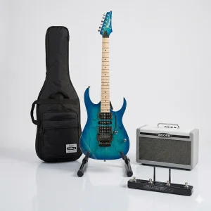 Imedia Set-111 Elektro Gitar Seti Mooer SD30i + ibanez-RG470ahm-bmt Set