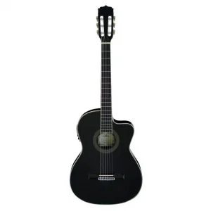 Aria AK30CETNBK İnce Kasa Elektro Klasik Gitar Cutaway