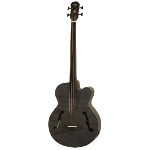 Aria FEBF2MFLSTBK Perdesiz Akustik Bas Gitar
