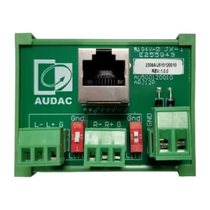 Audac ARJ12P Junction box - RJ45 to 2 x 3-pin terminal block