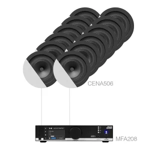Audac CENTO5.12 Ses Sistemi MFA208 + 12 x CENA506 Restoran, Cafe Mağaza (200m2)