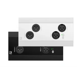 Audac NWP222 Network in- & output panel - 2 x XLR in- & out + BT (4 x 2 CH) 