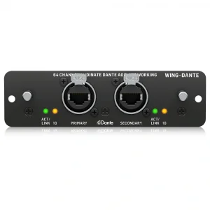 Behringer WING-DANTE | 64x64 Kanal Audinate Dante Genişletme Kartı