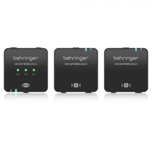 BEHRINGER GO CAM WIRELESS 2 Kablosuz Yaka Mikrofonu Sistemi