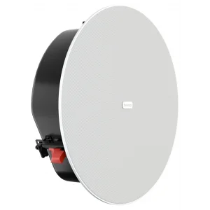 Biamp DX-IC6LP-W White 6.5 In-Ceiling, Low Profile coaxial loudspeaker, 60W, 8 ohms, 70V/100V