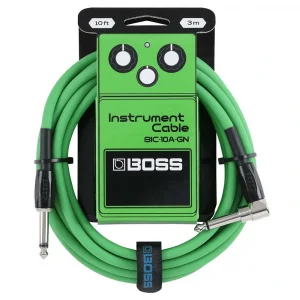 BOSS BIC-10A-GN Düz/L Uçlu 3m Enstrüman Kablosu