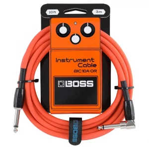 BOSS BIC-10A-OR Düz/L Uçlu 3m Enstrüman Kablosu
