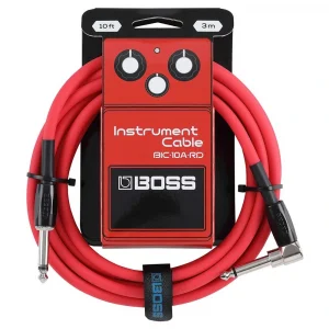 BOSS BIC-10A-RD Düz/L Uçlu 3m Enstrüman Kablosu