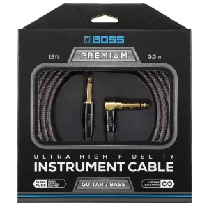 BOSS BIC-P18A Premium Düz/L Uçlu 5.5m Enstrüman Kablosu