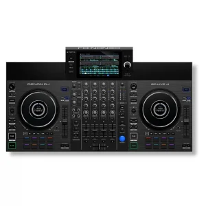 Denon DJ SC Live 4 4-Deck Standalone DJ kontrolcü, 7 Dokunmatik Ekran, Dahili Hoparlörler ve WI-FI Bağlantı