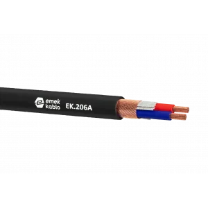Emek EK-206A 2x0,22mm Stereo Mikrofon Kablosu 100mt