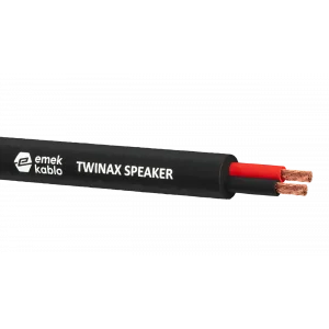 Emek Twinax 2x1,5 mm Profesyonel Kauçuk Esnek Hoparlör kablosu ( 100mt Rulo )