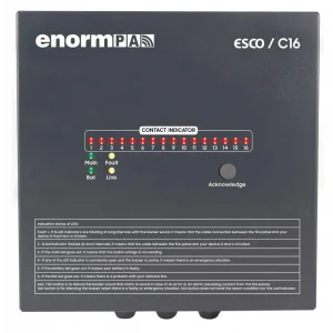 Enorm C16P Duvar Tipi Ethernet Kontak / Röle Kontrol Paneli (Acil Anons sistemini kontrol eder)